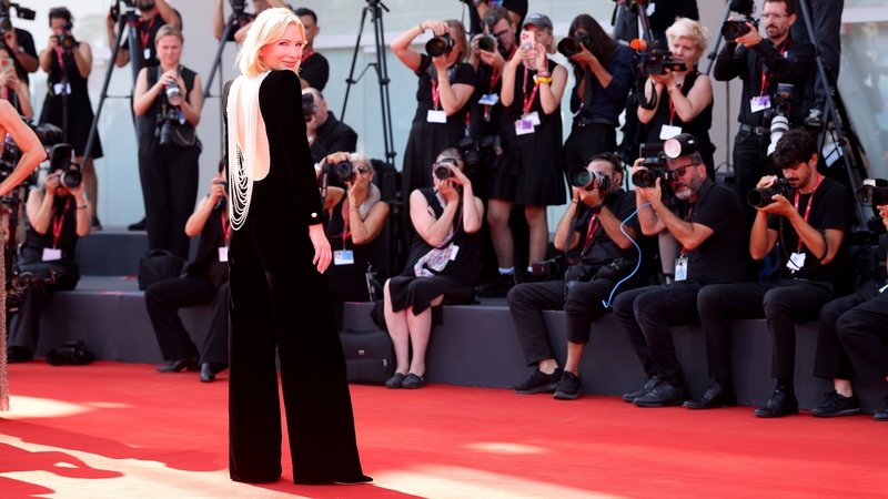 Cate Blanchett attends a red carpet for Disclaimer during the 81st Venice International Film Festival on Thursday in Venice, Italy. (Photo by Franco Origlia/Getty Images)