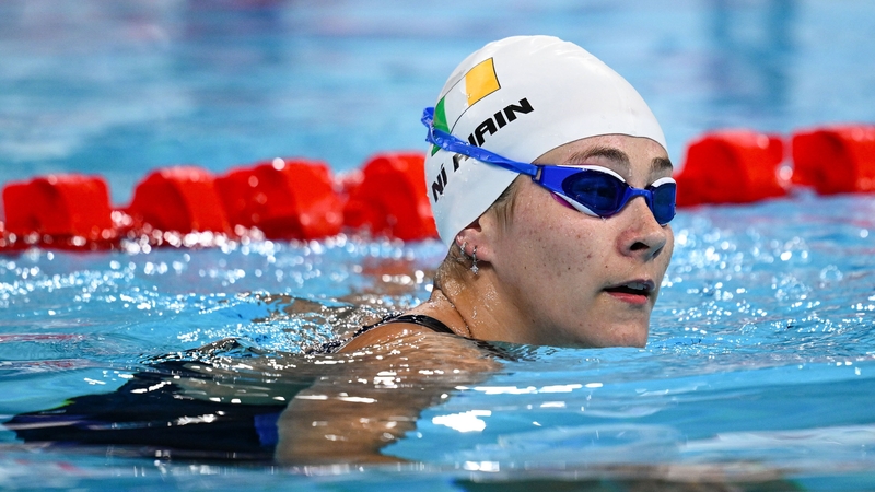 Róisín Ní Riain reacts after her S13 100m butterfly