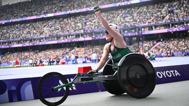 Shauna Bocquet salutes the crowd