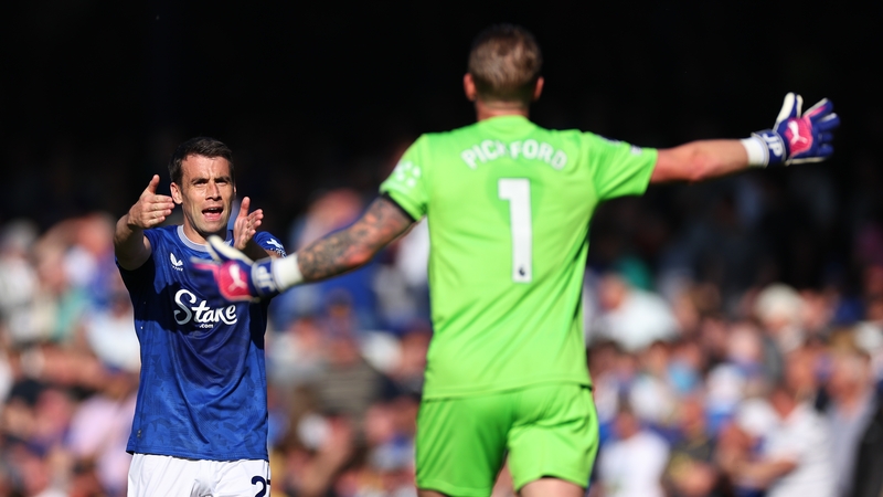 It was a frustrating afternoon for Seamus Coleman and Jordan Pickford