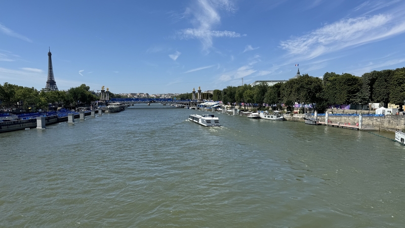 A view of the Seine river which runs through the French capital