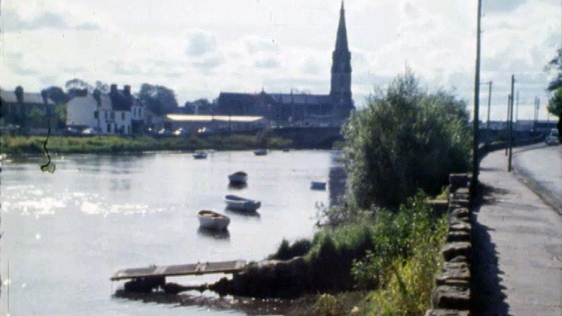 River Moy, Ballina, County Mayo, 1979.
