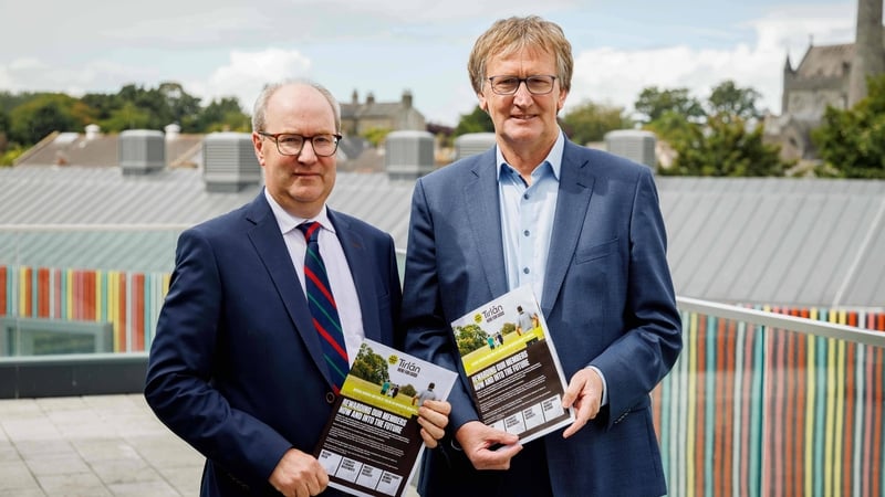 Tirlán's Chief Executive Seán Molloy and Chairperson John Murphy