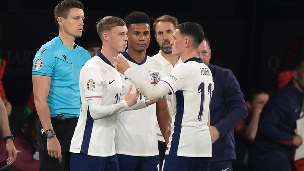 (L to R): Cole Palmer, Ollie Watkins and Phil Foden