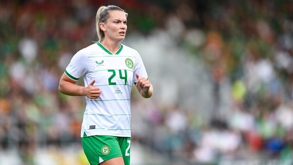 Saoirse Noonan in action for the Republic of Ireland against Zambia last year