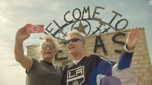 Harper Steele and Will Ferrell on their road trip (Pic: Netflix)