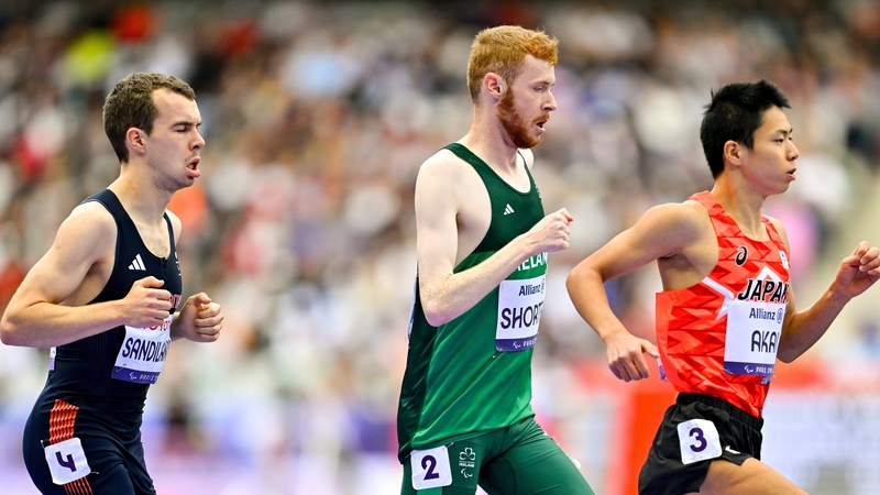 Aaron Shorten in action at the Stade de France