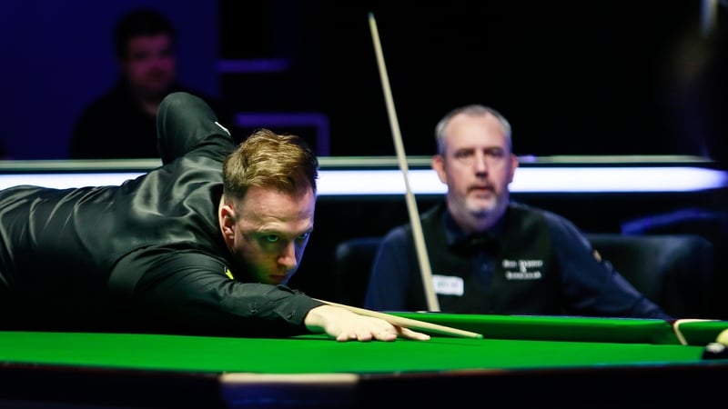 Judd Trump capitalised when Mark Williams missed a red in the final frame