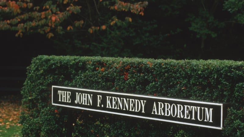 Crannlann John F Kennedy, lasmuigh de Ros Mhic Thriúin, áit a raibh imeachtaí áirithe na Scoile ar siúl.