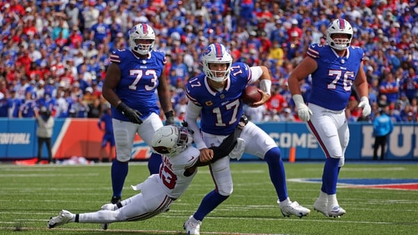Allen scored two touchdowns and threw two touchdown passes