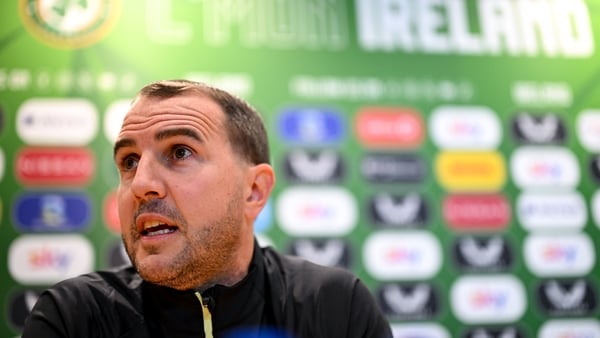 John O'Shea took the media duties ahead of the game with Greece