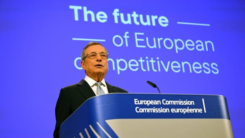 Italian former prime minister and economist Mario Draghi has issued a stark warning about the European economy