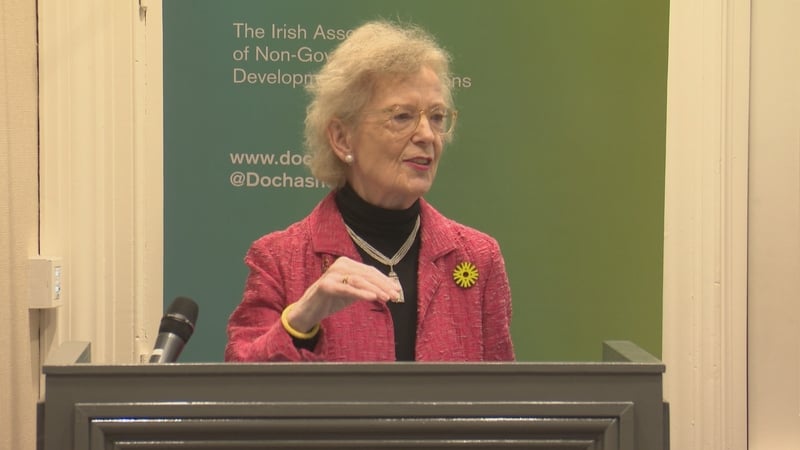 Mary Robinson said: 'Ireland has a deserved reputation for addressing global hunger'