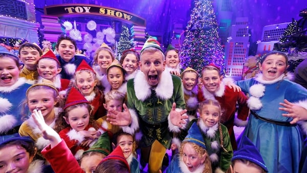 Patrick Kielty and the cast of The Late Late Toy Show 2023
