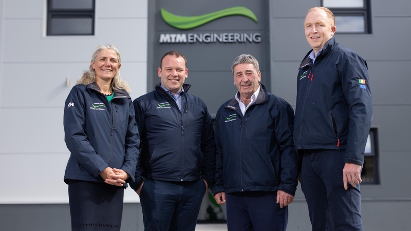 Laura Dillon, Partner of Waterland Private Equity; Brendan Mee, CEO of MTM Engineering; Martin Mee, founder of MTM Engineering and Brian Boylan, MD of MTM Engineering