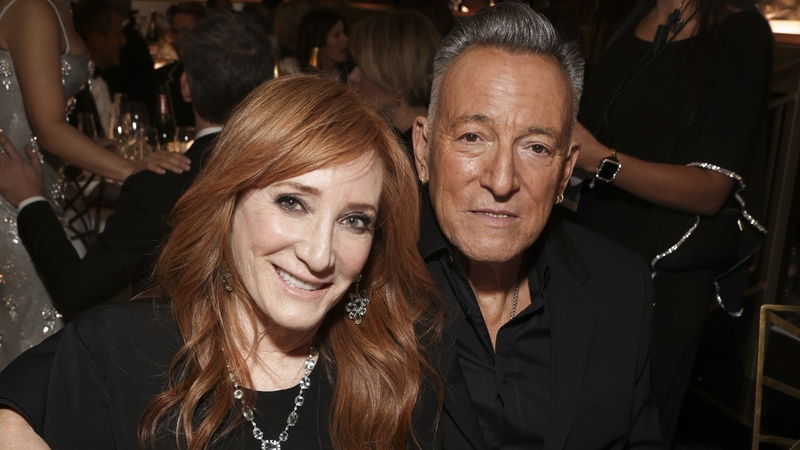 Patti Scialfa and Bruce Springsteen pictured together in January