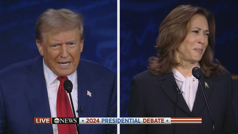 ABC News a reáchtáil an díospóireacht idir Donald Trump agus Kamala Harris in Philadelphia aréir