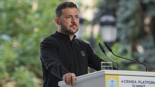 Zelensky was speaking at Ukraine's annual Crimean Platform event