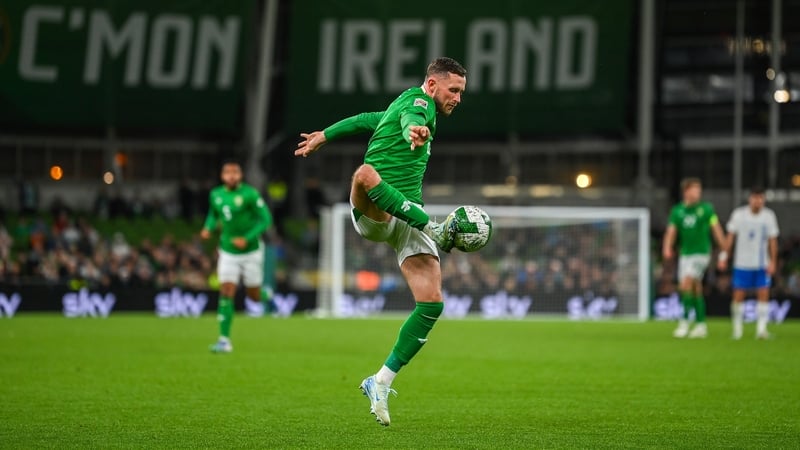 Alan Browne in action during the Greece game on Tuesday night