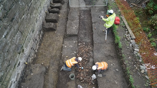 In 2015, archaeological test excavations from Luas Cross city identified two trenches containing the thousands of human remains