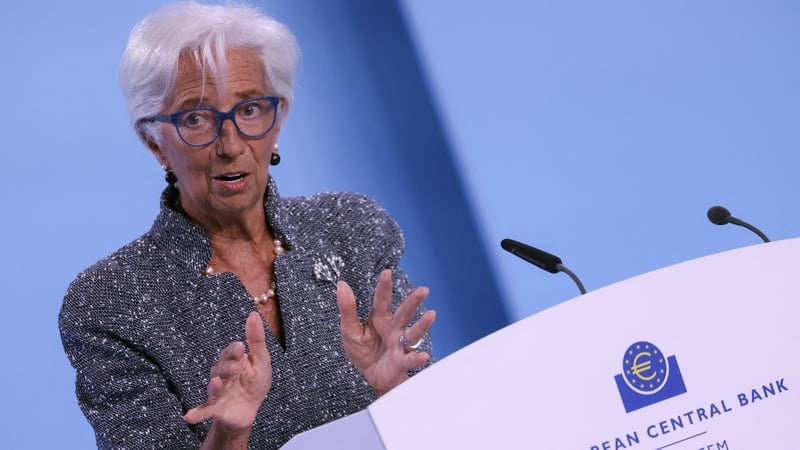 European Central Bank chief Christine Lagarde's term runs until October 31, 2027