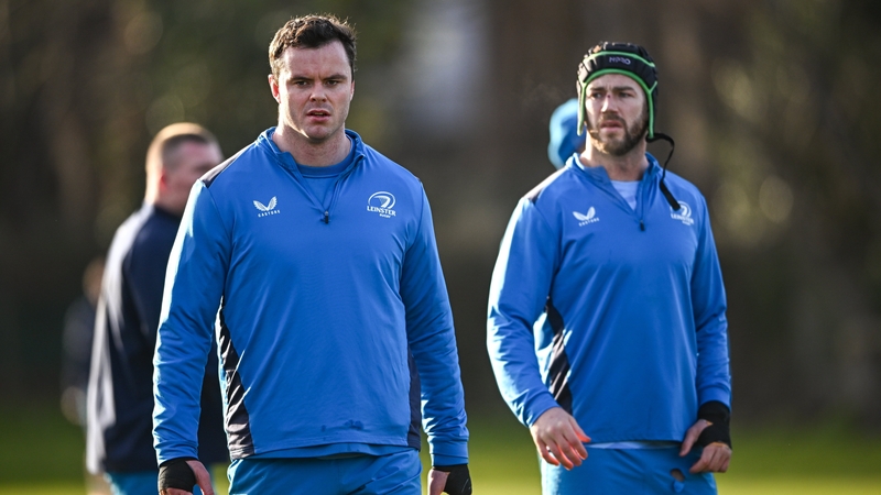 James Ryan (l) has been replaced as Leinster captain by Caelan Doris (r)