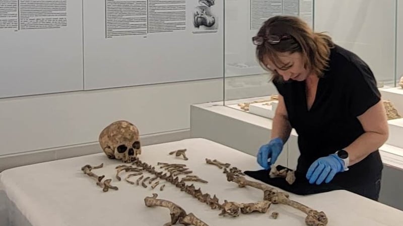 Researchers analysed the ancient bones of 13 people aged between 10 and 20