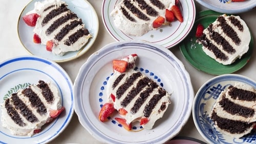 Chocolate ripple fridge cake from Ottolenghi COMFORT (Jonathan Lovekin/PA)