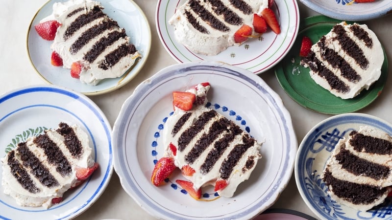 Chocolate ripple fridge cake from Ottolenghi COMFORT (Jonathan Lovekin/PA)