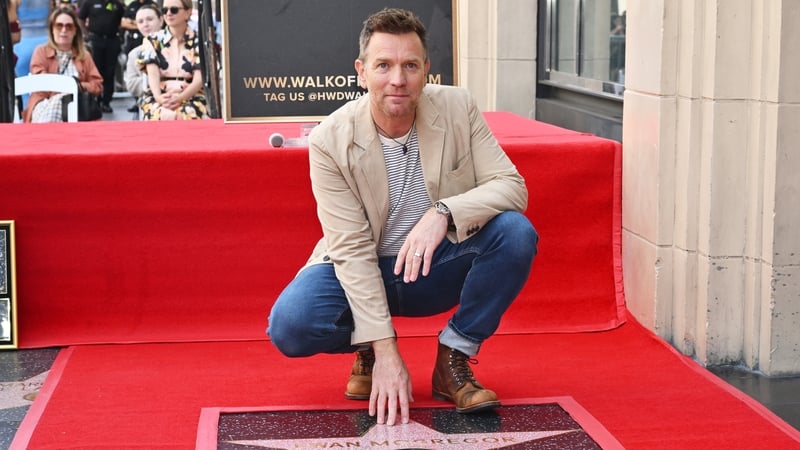 Ewan McGregor at the Hollywood Walk of Fame ceremony held at the El Capitan Theatre in Los Angeles, California