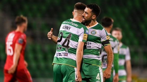 Johnny Kenny eschewed celebrations after scoring a first half brace against his hometown club