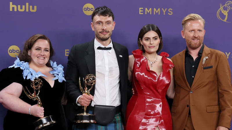 The cast of Baby Reindeer at the 76th Primetime Emmy Awards