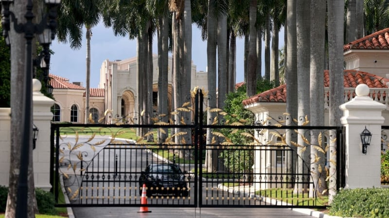 Police secure the area around Trump International Golf Club after the apparent assassination attempt