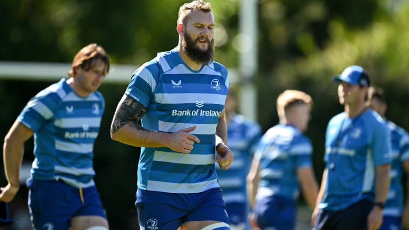 RG Snyman pictured at Leinster training on Monday afternoon