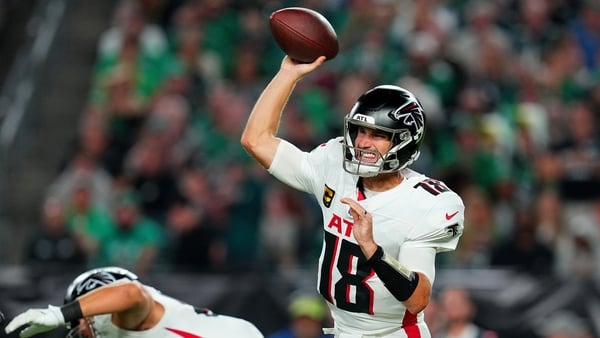 Kirk Cousins completed 20 of 29 passes for 241 yards and two touchdowns