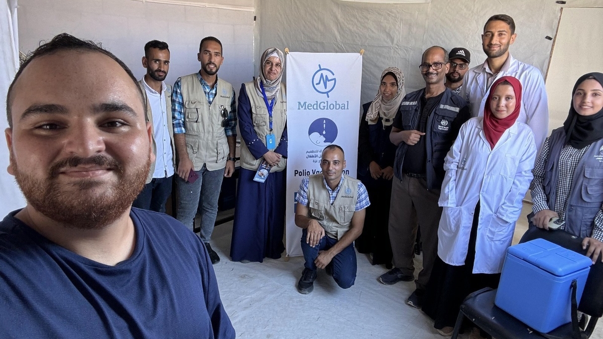 Fady Abed 23-year old displaced Palestinian in Gaza uses his skills to support humanitarian efforts