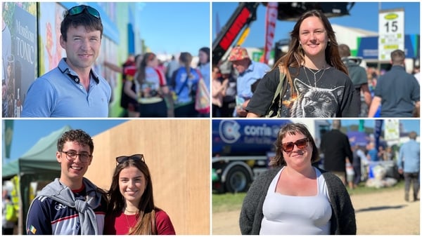 What issues are on people's minds at the ploughing?