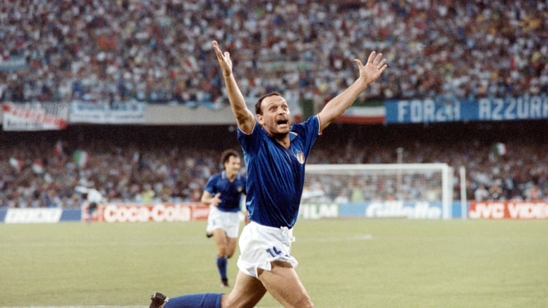 Toto Schillaci broke Irish hearts at the World Cup in Italy