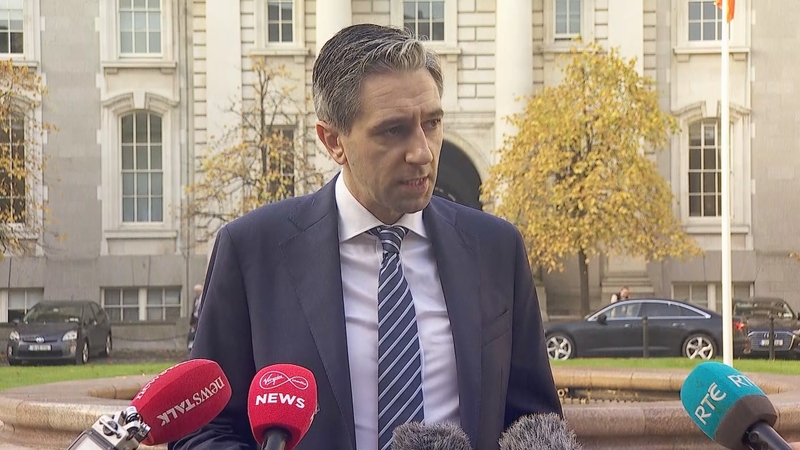 Ceannaire Fhine Gael, an Taoiseach Simon Harris