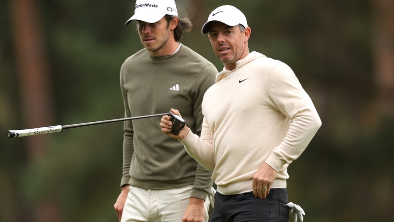 Rory McIlroy was playing with former Wales and Real Madrid star Gareth Bale in the pro-am at Wentworth on Wednesday