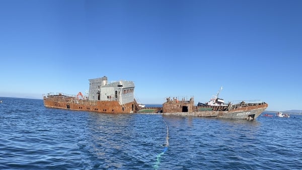 The MV Shingle was sunk off the coast of Mayo to form an artificial reef