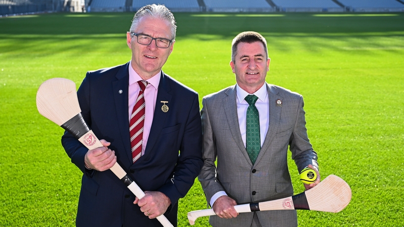 Terry Reilly (R) alongside Jarlath Burns at yesterday's media briefing