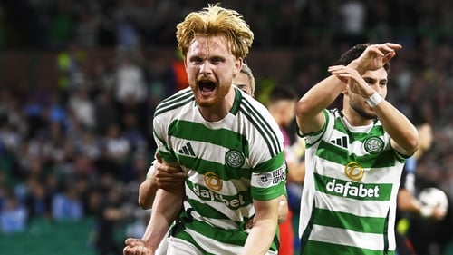 Scales headed Celtic in front after 17 minutes