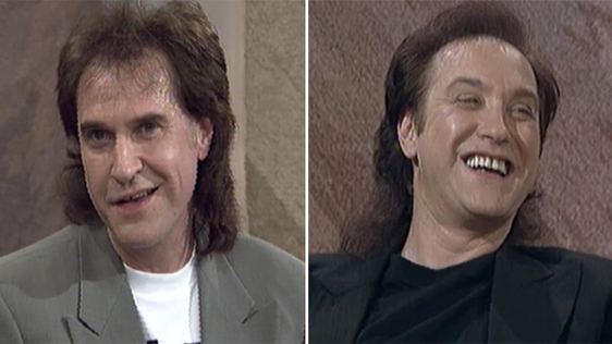 Brothers Ray Davies and Dave Davies, foundering members of The Kinks.