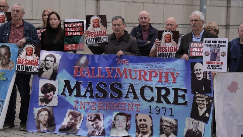 Victims' groups gathered outside the Court of Appeal to protest