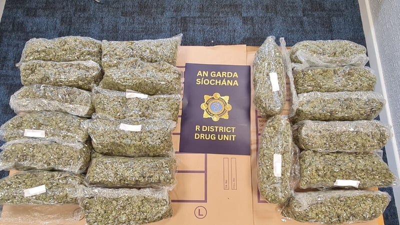 The cannabis was found during the search of a vehicle in north Dublin