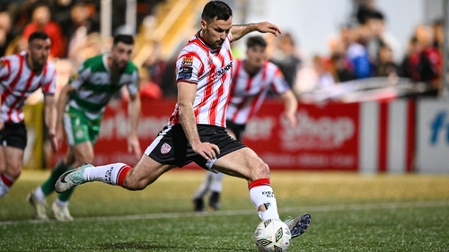 Pat Hoban tucks away a controversial spot-kick