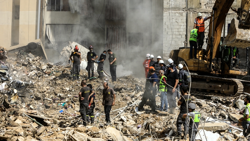 An Israeli strike killed dozens in Beirut on Friday, including two Hezbollah commanders and several children