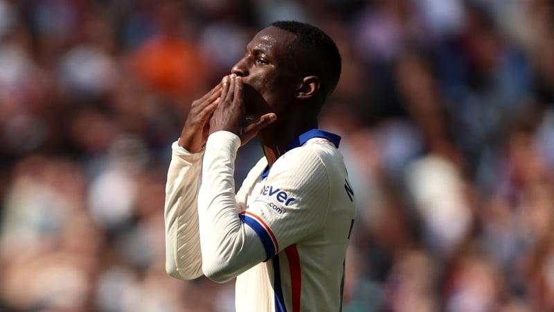 Nicholas Jackson celebrates scoring his second goal of his side's 3-0 victory over West Ham