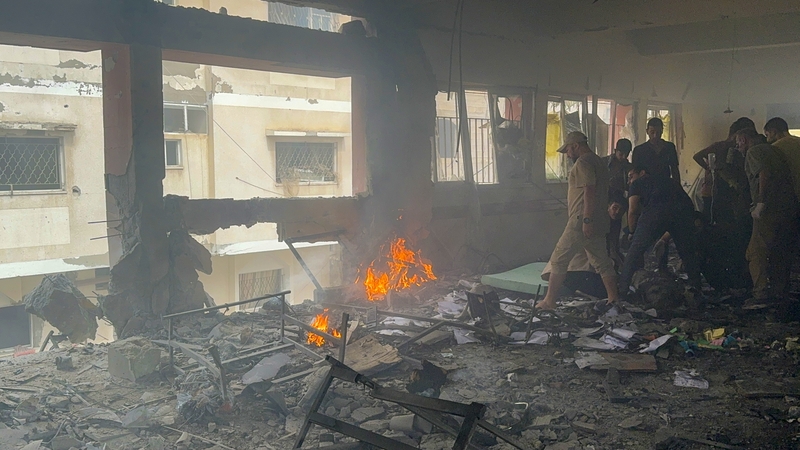 Civil defence rescuers in Gaza City said an Israeli strike on a school-turned-shelter killed at least seven people